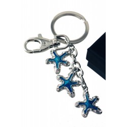 1T. Metallic keychain stars with origin case