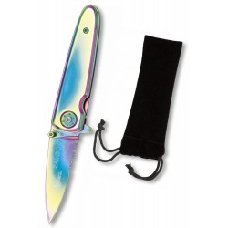 3T. 6.5 cm Pocket knife «RAINBOW» with aluminium handle. Opening system: FOS