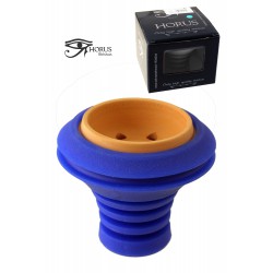 5T. Bowl «HORUS» detachable in 2 pieces blue. Terracotta.