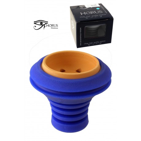 5T. Cazoleta «HORUS» desmontable en 2 piezas azul. Terracota.