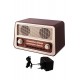 3T. Radio con dial analógico «RETRO» AM/FM con lector Mp3 por USB