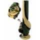 4T. 27 cm. Folding bong «Camouflage» of medical silicone «Skull»