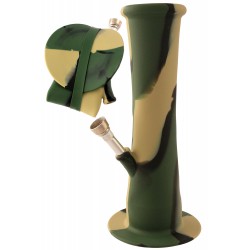 4T. 22 cm. Folding bong «Camouflage» in medical silicone