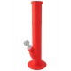 4T. Ø5 x 36 cm. Red bong of medical silicone and glass