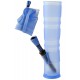 1T. 20 cm. Folding bong of blue sanitary silicone