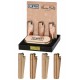 4T. Expositor con 12 encendedores «Clipper» ROSE GOLD con estuche de metal