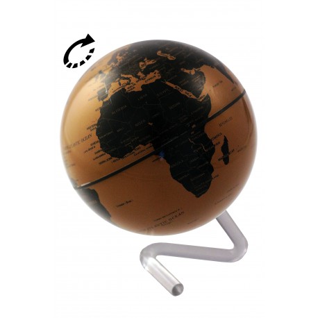 1T. Rotating globe black/silver