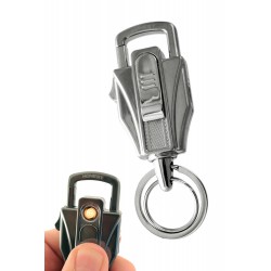 3T. Chromed metal resistance keychain / lighter