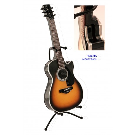 5T. Hucha «Guitarra acústica» miniatura decorativa en resina.