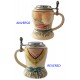 2T. Decorative ceramic mug beer 600 ml. «Waist»