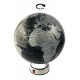 1T. Ø20 Globo terráqueo plata/negro con giro.