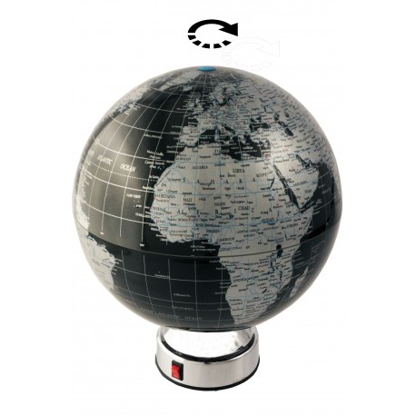 1T. Ø20 Black & silver rotating globe.