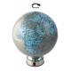 1T. Ø20 Silver & blue rotating globe.