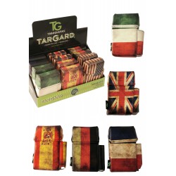 1T. Display «TG» with 12 acrylic cigarette case «Flag» for pack and lighter. 5 models.
