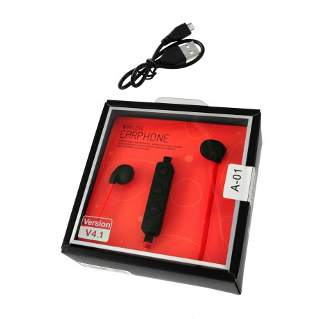 1T. Auriculares inalámbricos rojos
