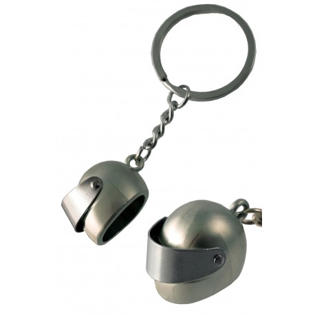 1T. Metal chromed keyring «Helmet»