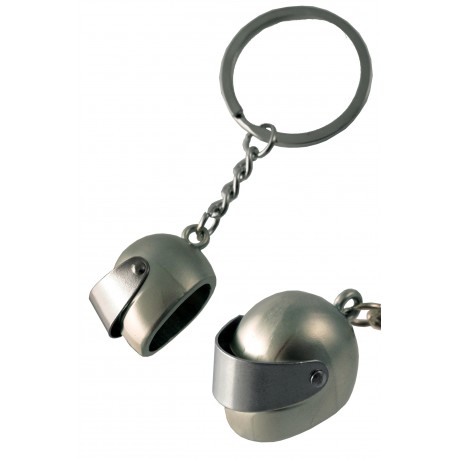 1T. Metal chromed keyring «Helmet»