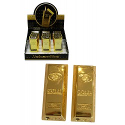 3T. Display with 12 piezo lighters «V-Fire Goldbarren»