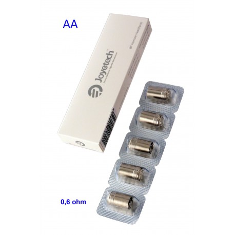 4T. Blister con 5 bobinas  «Joyetech cubis/aio/mini cuboid» bf (0,6 Ohm) SS316