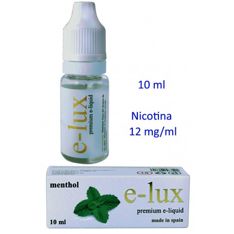 3T. e-liquid Menthol 12 mg. bottle with 10 ml. «e-lux»