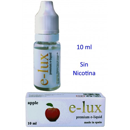 3T. e-liquid Apple 0 mg. bottle with 10 ml. «e-lux»