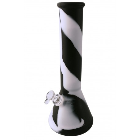 4T. Ø12 x 30 cm. Multicolor silicone bong