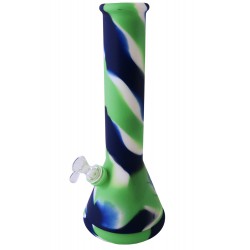 4T. Ø12 x 30 cm. Multicolor silicone bong