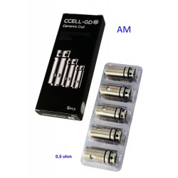 4T. Blister with 5 ceramic coils «Vaporesso Ccell-GD guardian SS316» ( 0.5 Ohm)