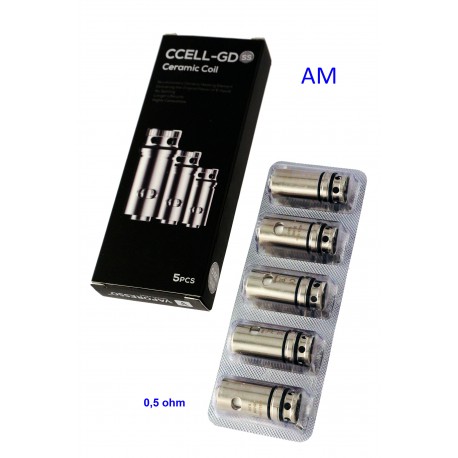 4T. Blister with 5 ceramic coils «Vaporesso Ccell-GD guardian SS316» ( 0.5 Ohm)