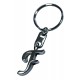 5T. Llavero con iniciales en metal cromado