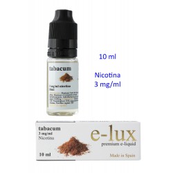 3T. e-liquid Tabacum 3 mg. bottle with 10 ml. «e-lux»