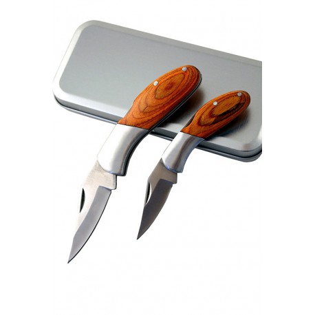 1T. Estuche 2 Navajas En Estuche modelo  Tg03
