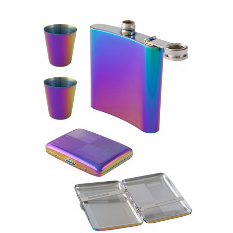 1T. Pack licorera 8oz vasos y pitillera