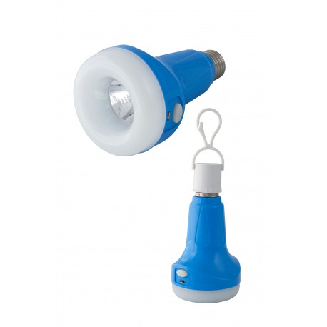 1T. Led lamp bulb shape blue