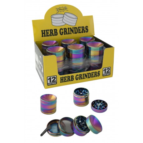 1 T. Ø4 cm. Display with 12 metallic grinder 4 parts