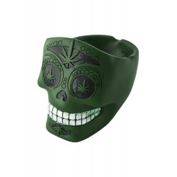 1T. Ceramic green ashtray «Skull»