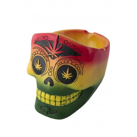 1T. Tricolor ceramic ashtray «Skull»