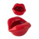 1T. Red ashtray in the shape of a mouth