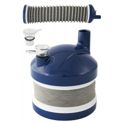 4T. Blue bellows pipe