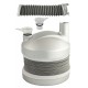 4T. Silver bellows pipe
