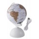 1T. White rotating world ball