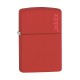 3T. «Zippo» Lighter RED MAT W/