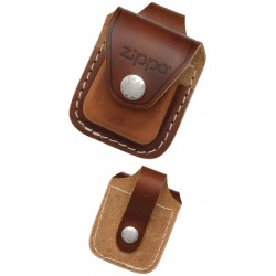 3T. Funda «Zippo» con trabilla marrón
