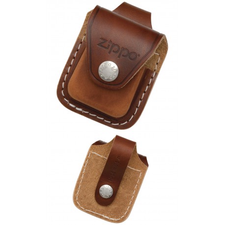 3T. Funda «Zippo» con trabilla marrón