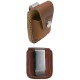 3T. Funda «Zippo» con clip marrón