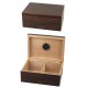 3T. Walnut finish humidor with divider and humidifier
