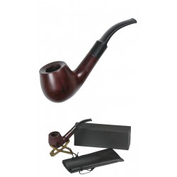 3T. Cachimba madera de nogal marrón mate «Mr. Pipe»