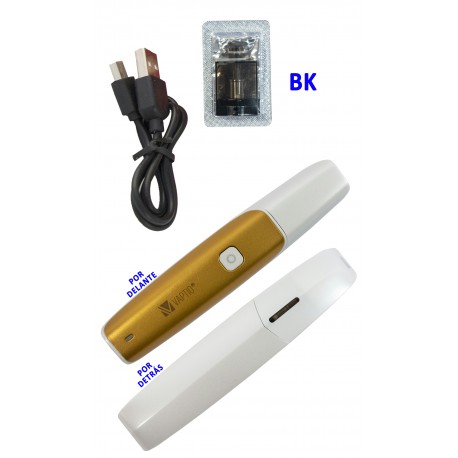 4T. KIT C-FLAT VAPTIO Blanco/Oro