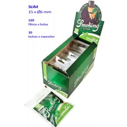 4T. Expositor de filtros «Smoking» menthol slim (10 bolsas x 120 filtros)