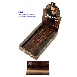 4T. «Smoking» Expositor con 25 libritos de 1.1/4 «Brown»